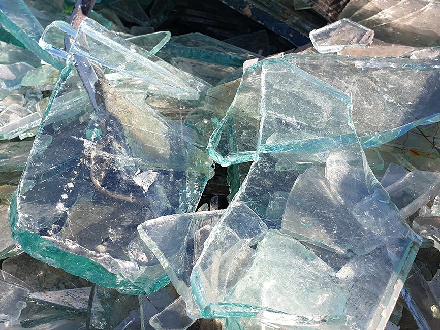 Otpadno staklo iz postrojenja za obradu otpada