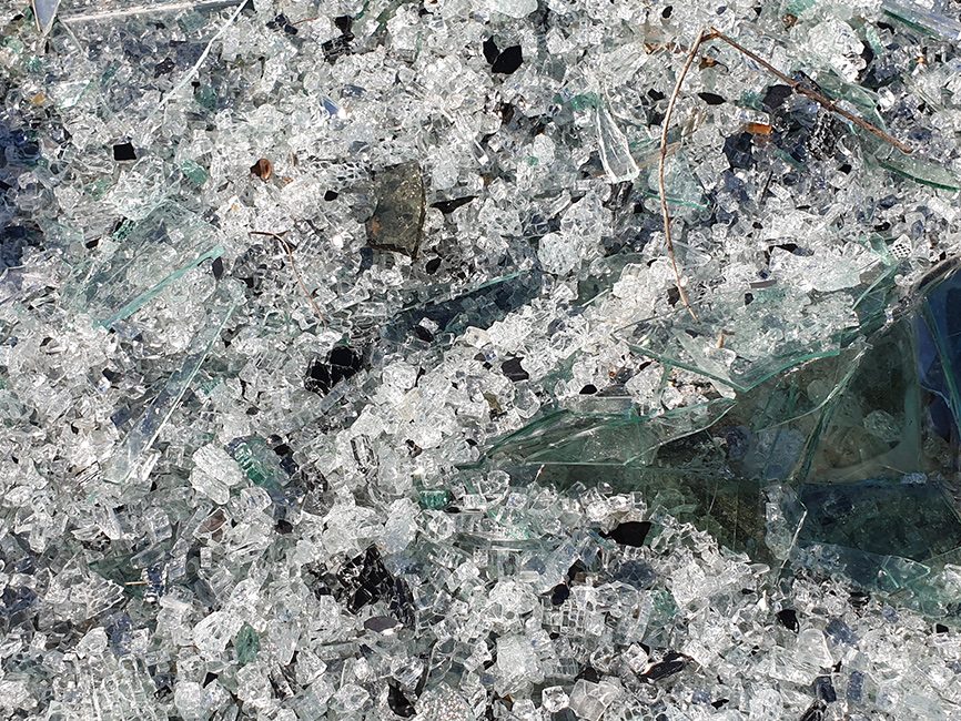 Otpadno staklo iz postrojenja za obradu otpada