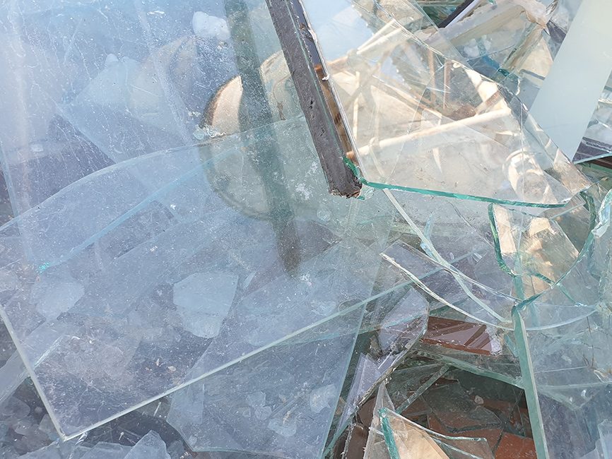Otpadno staklo iz postrojenja za obradu otpada